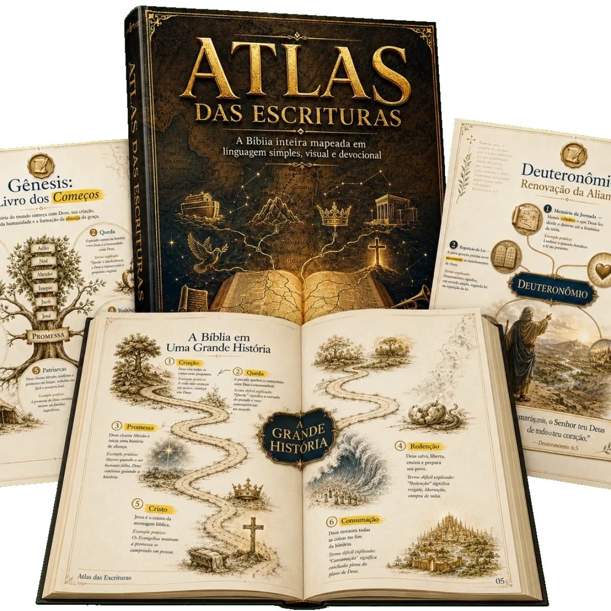 Atlas da Escritura - Entenda cada livro visualmente